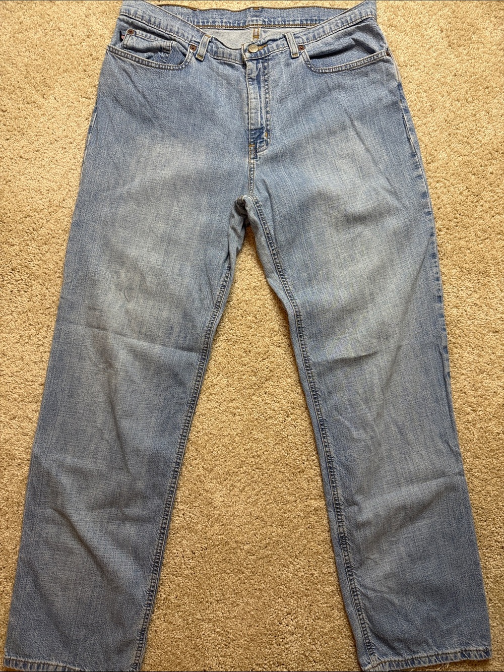 Polo by Ralph Lauren Faded Light Blue Straight-Leg Jeans